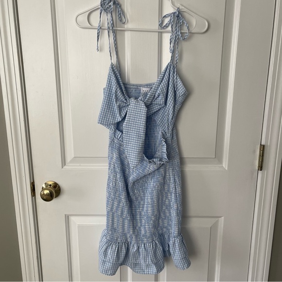 BRAND NEW Blue Gingham Dress - Picture 1 of 5